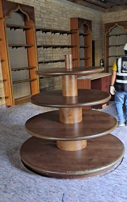 custom wood work by solid wood interior
